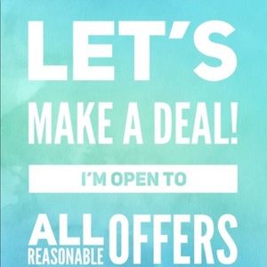 Like an item? Not the price? Make me an offer! 😃